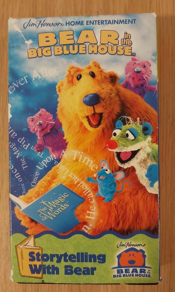 BEAR IN THE BIG BLUE HOUSE VHS Storytelling With Bear Video Jim Henson ...