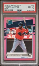 2020 Donruss Optic Pink Prizm #45 Yordan Alvarez Rookie RC PSA 10 Gem Mint