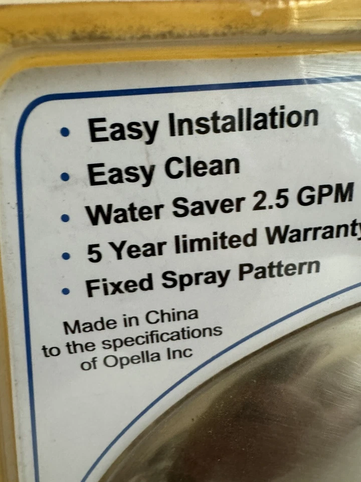 Opella Wet N Wild 10" Chuveiro de Chuva Cetim Níquel Grande Fixo Novo Luminária - Imagem 4 de 4