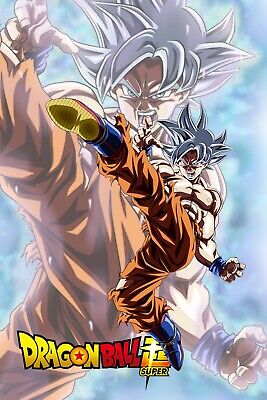 Dragon Ball Z/Super Poster Goku from SSJ to Ultra 12in x 18in Free Shipping