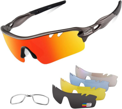 Gafas De Sol Polarizadas Para Hombre Mujer Lentes Protección Ciclismo Correr NEW