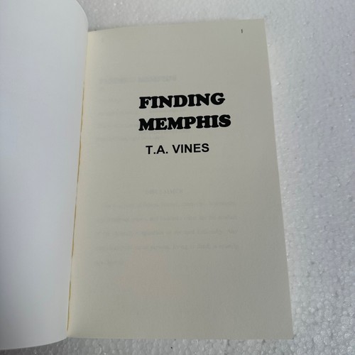 Finding Memphis by T.A. Vines Paperback book - Picture 2 of 7