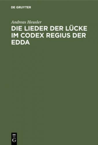 Thumbnail - Die Lieder Der Lücke Codex Regius Der Edda 6752