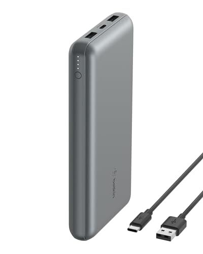 Power Bank, BoostCharge USB-C Portable Charger 20k w/ 1 USB-C Port and 2 Gray