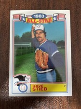 DAVE STIEB 1984 TOPPS ALL STAR AUTOGRAPHED SIGNED AUTO BASEBALL CARD 10 BLUE JAY
