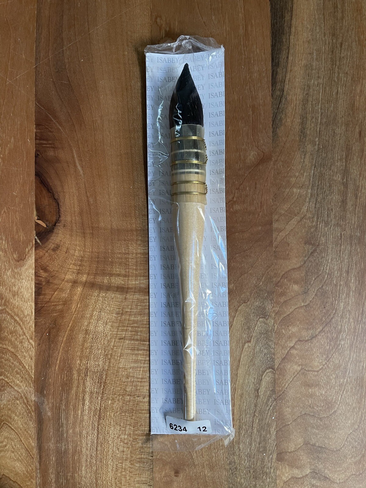 Isabey Original Siberian Blue Squirrel Brush Quill Mop, Short Handle