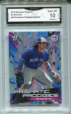 2019 Bo Bichette Bowman Platinum Prismatic Prodigies Rookie Gem Mint 10 #35
