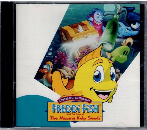 Freddi Fish and the Case of the Missing Kelp Seeds Pc New XP Great Kids Fun
