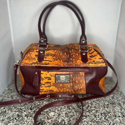 Original By Shariff 1827 Spice Leather & Suede Crossbody/Handbag