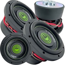 2x Gravity 6.5 Inch 600 Watt Car Audio Subwoofer w/ 4 Ohm DVC 6.5" Sub Pair