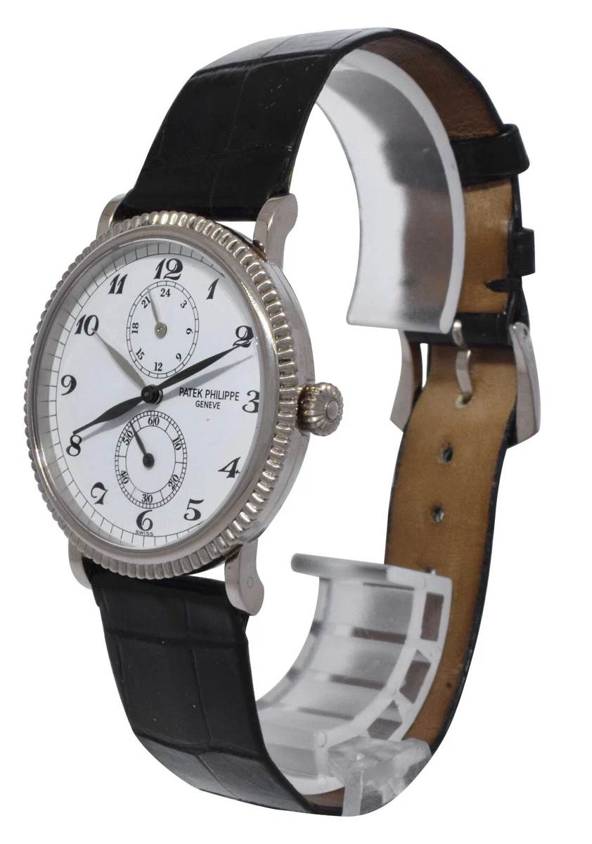 Reloj manual Patek Philippe Travel Time 5034 oro blanco 18k para hombre 34 mm 5034G