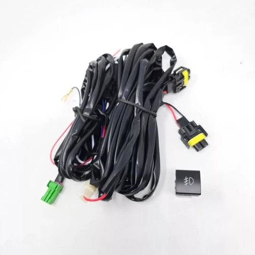 For 2024 2025 Toyota Tacoma LED Fog Light Kit with Amber LED Signal Light Clear Lens Wires Switch Relay