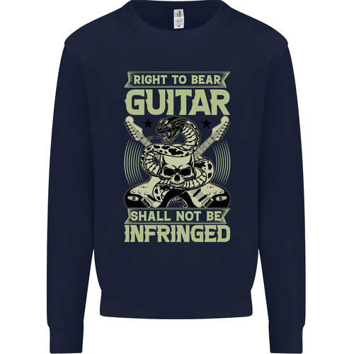 Derecho A Oso Guitarra Rock N Roll Música Niños Jersey Sudadera - Imagen 22 de 92