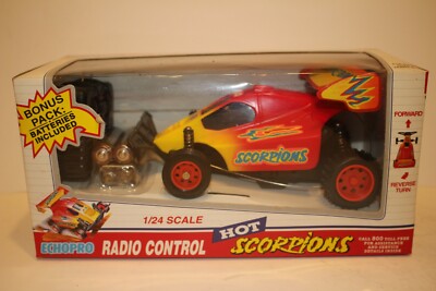 Echopro Radio Control Hot Scorpions Off Road Buggy, Red & Yellow 1/24 Boxed