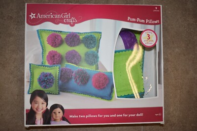 New American Girl Doll Craft set Pom Pom Pillows Felt Valentine's Day  Easter