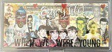 The Beatles & Othes - Véritable cours légal billet de 2 $ US Pop Art SIGNÉ par Rency