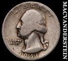 1941-S Silver Washington Quarter-Scarce Better Date No Reserve #i3923