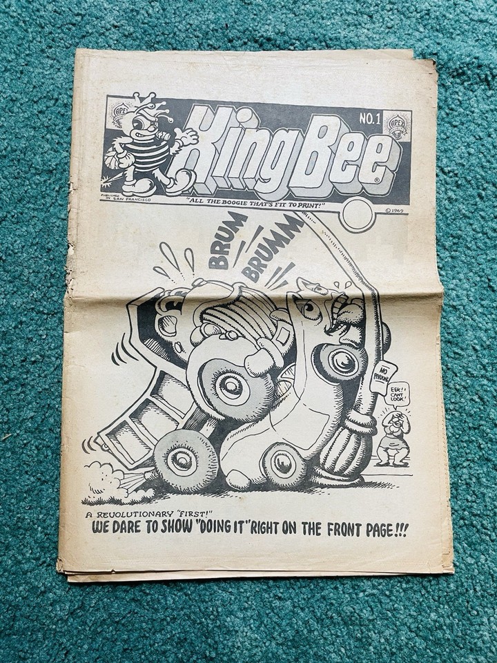 A 1969 underground comix newspaper from Apex Novelties — the same publisher behind early Robert Crumb work — this is a genuine slice of countercultural print history.