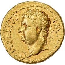 [#1021152] Vitellius, Aureus, 69, Tarraco, Extremely rare, Gold, SS, Calicó:576a