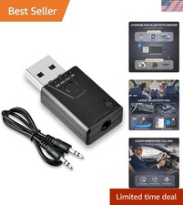 Bluetooth 5.4 USB Car Adapter - Wireless Hands-Free Calling  Music Streaming