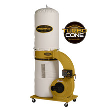 Powermatic PM1300TX-BK Dust Collector 1300 CFM Polyester Filter Free Ship