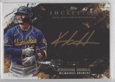 2021 Topps Inception Silver Signings Gold Ink /25 Keston Hiura #SS-KH Auto 1u6