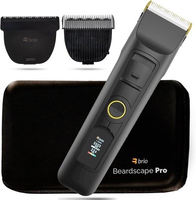 Brio Beardscape V2 Black Bundled with Zero Blade, Body Blade & Pro