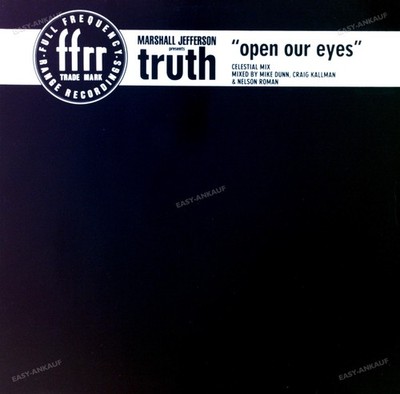 Marshall Jefferson Presents Truth - Open Our Eyes Europe Maxi 1988 (VG) .