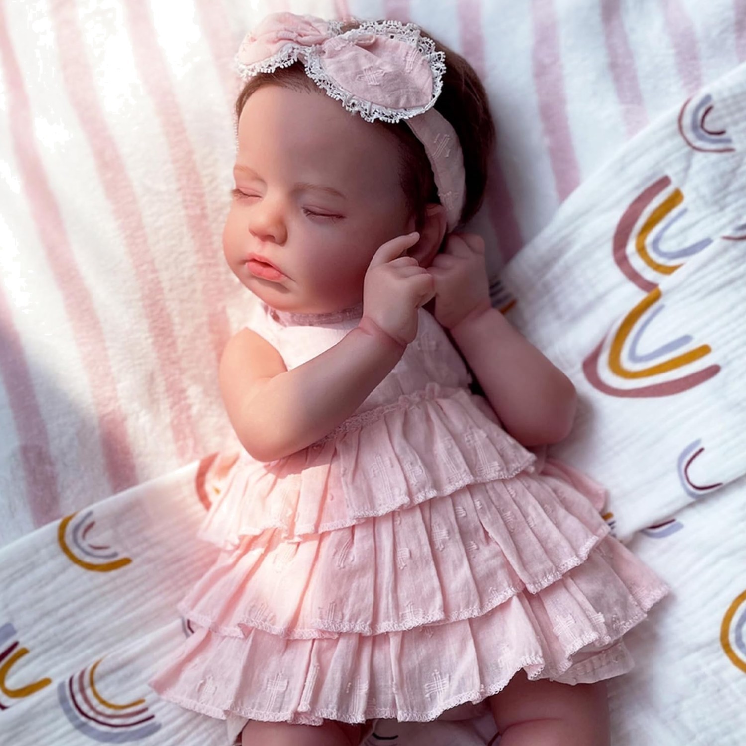 20 Inch Realistic Reborn Baby Doll with Clothes Set for Kids