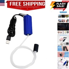 Portable USB Aquarium Air Pump - Ultra Silent Oxygen Bubbler for Fish Tanks