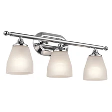 Kichler 5448 Ansonia 3 Light 23"W Vanity Light Bathroom Fixture - Chrome