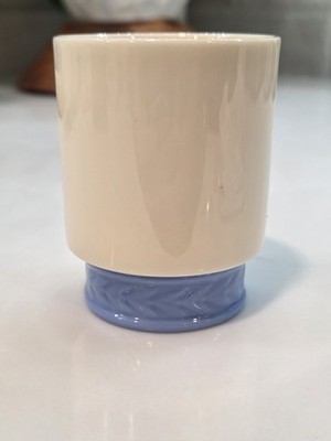 Rare Lenox PR Of Fontaine Cream And Blue Cigarette Holder Cup Vintage