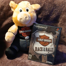 Activision Harley-Davidson Race to the Rally PS2 Manual Racing + Hog Plushie