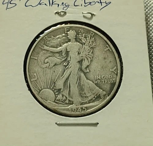 Photo of a 1945-D Walking Liberty Half Dollar from an eBay listing that sold on Jul 23, 2026