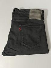 Levis Capital E Matchstick Slim Straight Made in USA Size 36x27 Black Denim