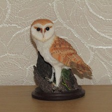 Eaglemoss Andy Pearce country bird collection Barn Owl 2002 hand painted poppy