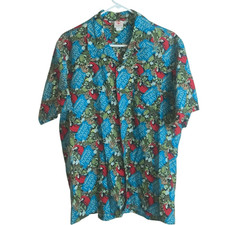 Captain Morgan’s Parrot Vintage Scorpio Bay Hawaiian Shirt Men’s Large USA Made
