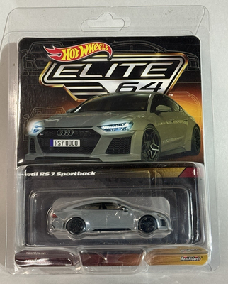 #ad Hot Wheels Elite 64 #x27;21 AUDI RS 7 Sportback Gray 1:64 Diecast Real Rider HGW11 $15.99