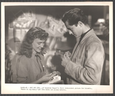 Knock On Any Door 8x10 Movie Still John Derek Allene Roberts Film-Noir