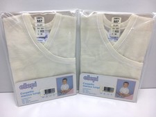 Maglia Intima Intimo Corpetto Bimbo Bimba Manica Lunga Ellepi 2Pz Mesi 1 - 6 - 9