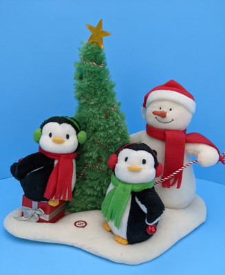 2006 Hallmark Jingle Pals Very Merry Trio Snowman Penguins Singing Dancing VIDEO