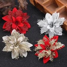 K&uuml;nstliche Blumendekor, Glitter Authentische Sch&ouml;nheit Kunststoff Ornament
