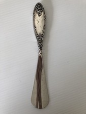 Antique Victorian Birmingham Silver Shoe Horn Markings English Make HBRS