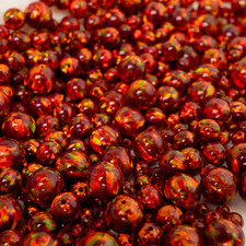 Crimson Fire Astral Opal  Beads