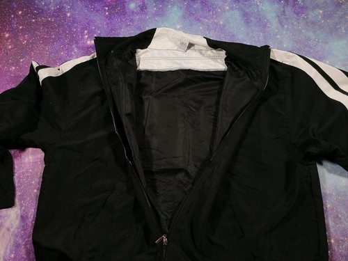 Jay Day Shell Jacke 3XL Schwarz Weiß XXXL Full Zip Vintage 90er Festival Retro - Bild 15 von 18