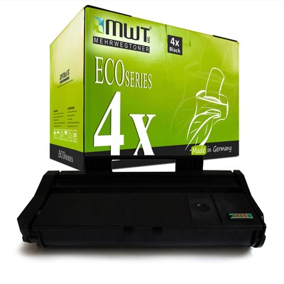 4x Eco Toner replaces Ricoh Type SP100 LE