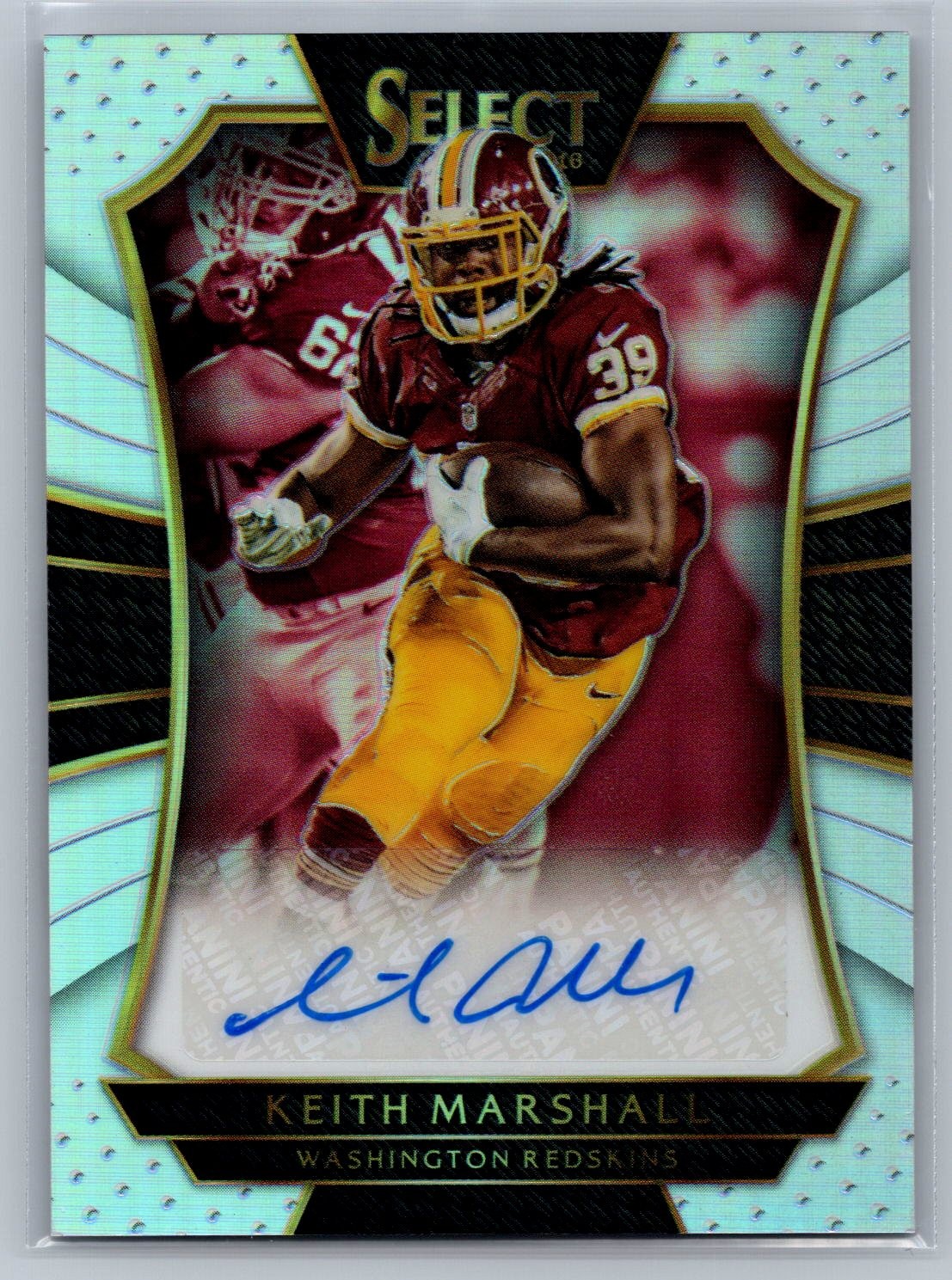 Keith Marshall 2016 Select Silver Prizm Auto /199 #RS-KM