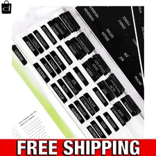 Repositionable Laminated Bible Tabs with Large Print - 80 Index Stickers