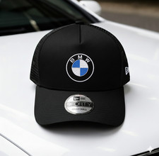 Bmw M Power Logo Embroidered Trucker Hat Snapback Cap Bmw M Power Logo Embroidered Trucker Hat Snapback Cap