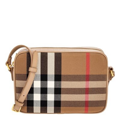 Burberry Checkered Crossbody camera Bag beige